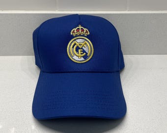 Gorra vintage de fútbol del Real Madrid con cierre a presión