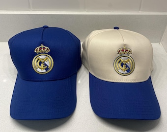 Gorra vintage de fútbol del Real Madrid con cierre a presión
