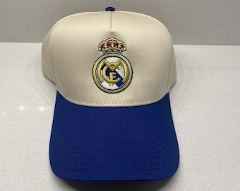 Gorra vintage de fútbol del Real Madrid con cierre a presión