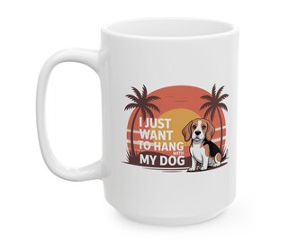 Beagle Sunset Becher: Lustiges Hundeliebhaber Geschenk