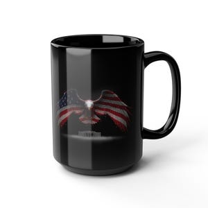 Weißkopfseeadler Kaffeetasse mit Flaggen-Design Bild 9