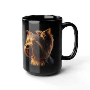 Yorkshire Terrier Coffee Mug: 15oz Ceramic Yorkie Dog Lover Gift