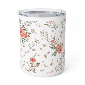 Vintage Wildflower Insulated Mug: Stainless Steel Travel Cup