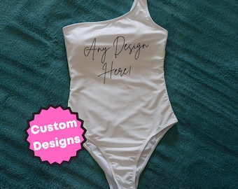 Custom Swimwear | Personalised swimsuit | Customisable bikini | Party one-piece swimwear