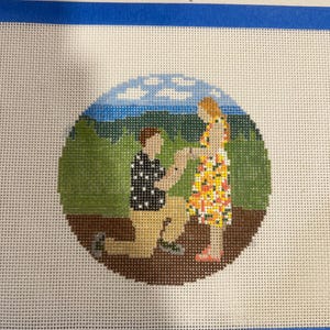 Engagement Needlepoint Canvas
