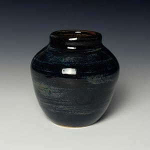  ジャスパー ブラック フラワーベース Black Jasper Vase - Etsy