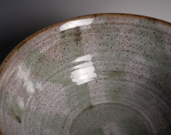 Large bowl with green brushwork