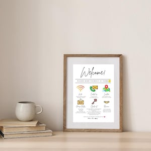 &quot;Airbnb Willkommensschild: &quot;&quot;Ferienwohnung Gästeankunft&quot;&quot; Poster (Digitaler Download)&quot;