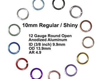 Choose Quantity Saw Cut 18 Ga Sterling Silver 12 MM O//D Heavy Jump Ring