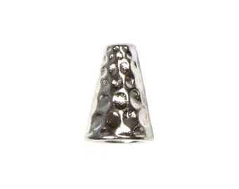 TierraCast Radiant Tall Cone 10 Pack pewter with brass oxide finish ends for kumihimo necklaces 94-5737-27