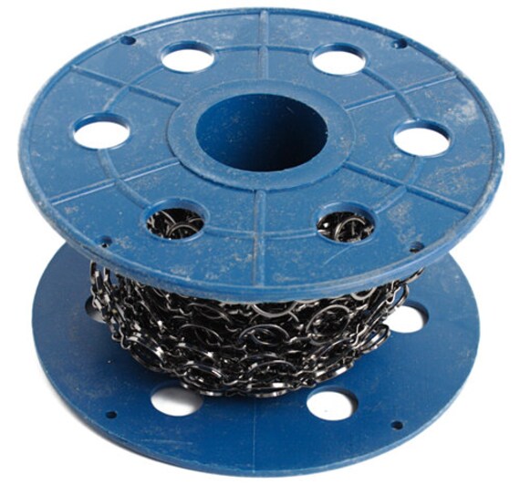 12mm Gunmetal Ring Chain 25 Foot Factory Roll Home Decor Etsy