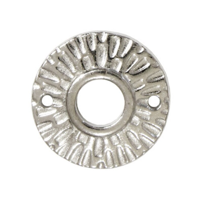 TierraCast Radiant Round Link 5 Pack pewter with a bright rhodium finish necklace 2 hole connector link 94-3110-61