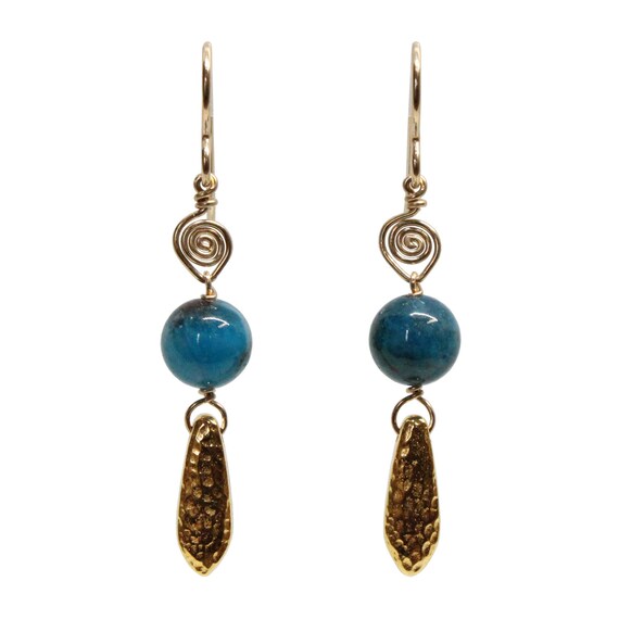 Blue Apatite Earrings