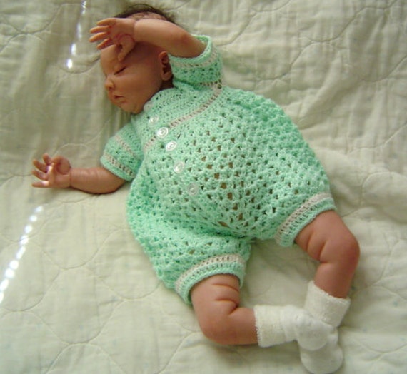 Baby boy romper crochet pattern hot sale
