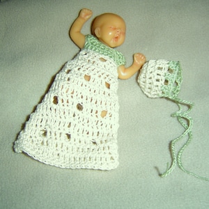 PDF Pattern 153,Micro Eyelet Set,4&quot; Silicone Dolls,Tiny Dolls,Camille Allen,2Pc Set,Crochet Pattern by CarussDesignZ