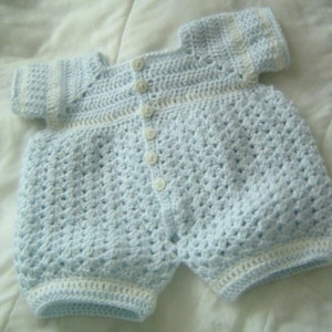 PDF Pattern 006,Baby Boys 03 to 06 Months Classic Shells Romper PDF Pattern by CarussDesignZ