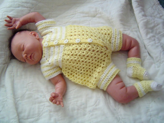 PDF Pattern 064 baby Boys Yellow Sunshine Pattern baby Crochet