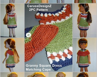 PDF Pattern 128,Autumn Preparation,Crochet Doll Pattern,14"-15" Dolls,Ruby Red Fashion Friends,Glitter Girls,WellieWisher by CarussDesignZ