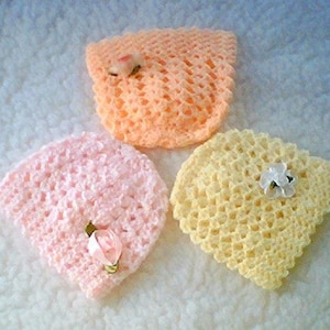 PDF Pattern 007,Baby Boy Pattern,BabyGirl Pattern,Unisex Baby Pattern,Baby Hat,Crochet Beanie,Infant Hat,Preemie Beanie by CarussDesignZ image 6