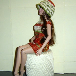 PDF Pattern 117,Agatha Primrose,13 Fashion Dolls,2PC Set,Summer Comfort,Romper,Doll Hat by CarussDesignZ image 6