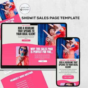 Showit-bestemmingspagina, Showit-verkooppaginasjabloon ontworpen voor coaches, Showit-bestemmingspagina, Showit-verkooptrechtersjabloon, Showit-verkooppagina