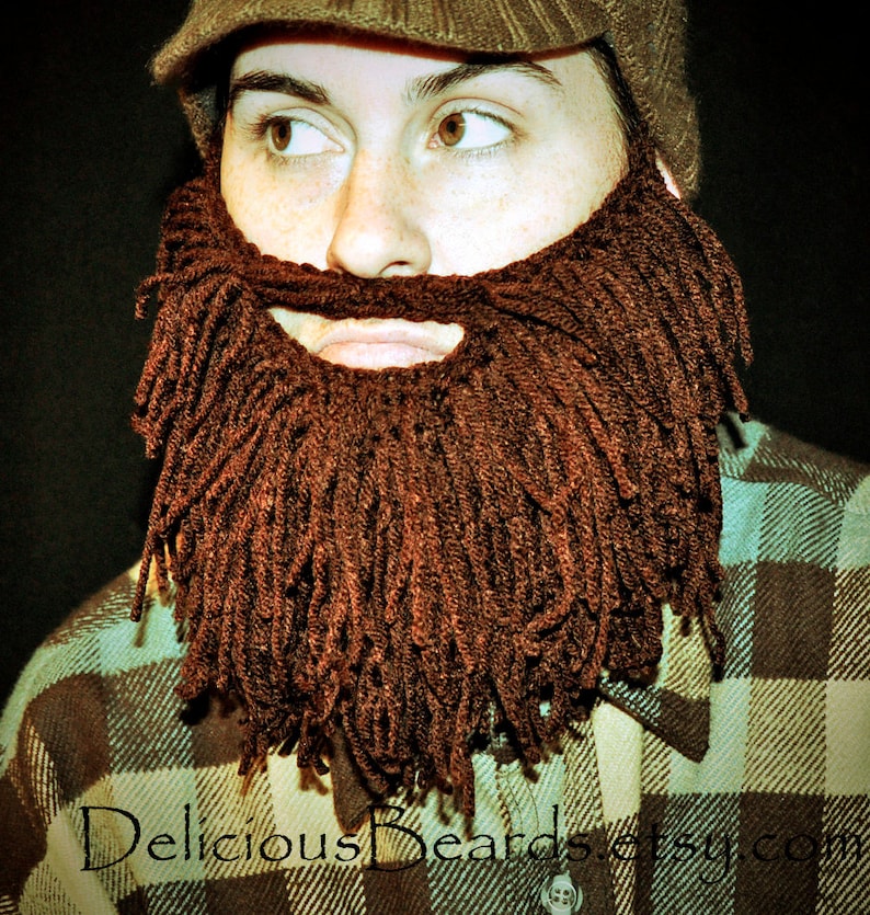 Adult Size Long Yarn Beards 8 color options image 4