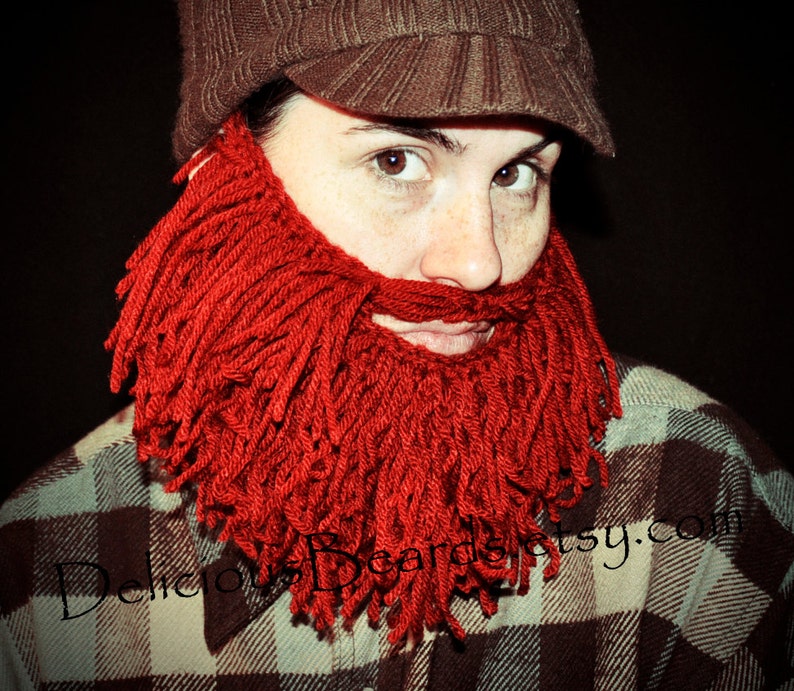 Adult Size Long Yarn Beards 8 color options image 3