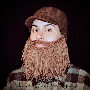 Adult Size Long Yarn Beards 8 color options image 1