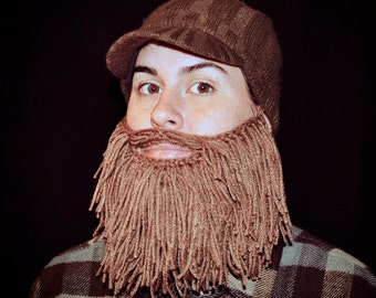 Adult Size Long Yarn Beards (8 color options)