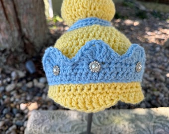 Cinderella Beanie Cap- Costume Wig - Hand Crocheted