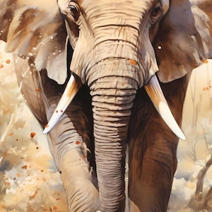 Watercolor African Wildlife Bookmarks: Adventure Series, Set of 5