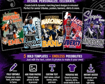 Marching Band Canva Template Bundle B