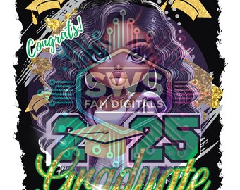 Editable Canva 2025 Grad Template