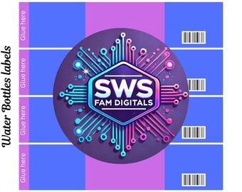 SWS Editable Water Bottle Canva Template