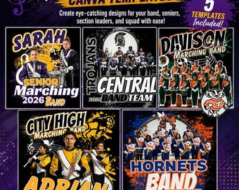 Marching Band Canva Template Bundle C