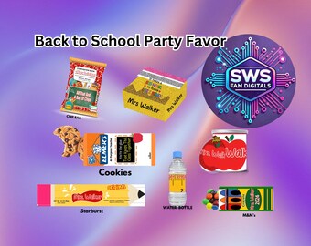 SWS Digital Editable Back to School Favors