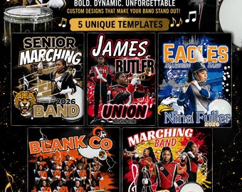 Marching Band Canva Template Bundle A