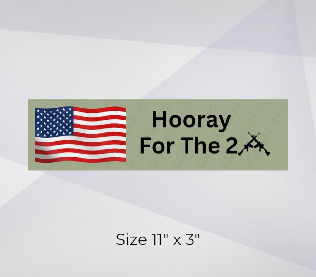 2nd Amendment Bumper Sticker | Patriotic USA Car Decal (digital ...