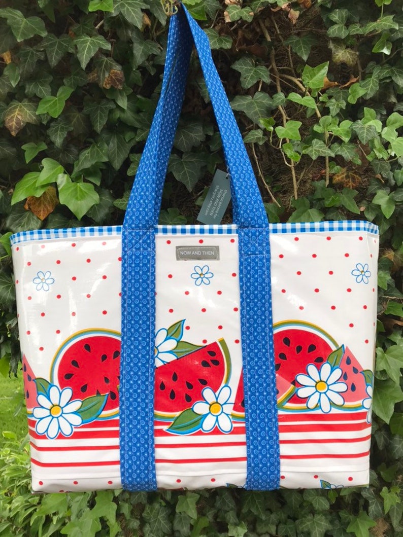Epitome of Summer Watermelon Oilcloth Tote Bag - Etsy