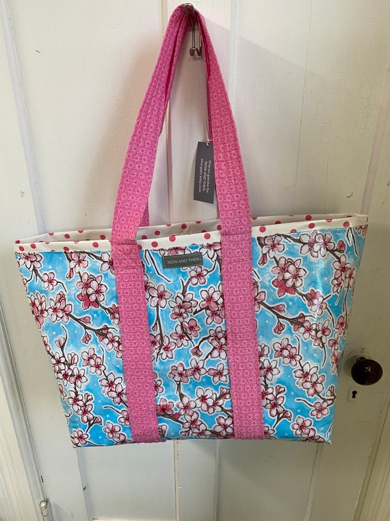 floral oilcloth bag