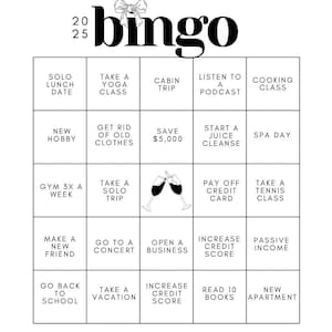 Tablero de bingo 2025