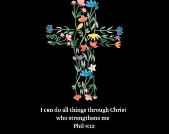 Bible Verse Wallpaper (Phil 4:13)