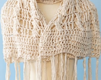 Bible Inspired Prayer Shawl Crochet Pattern (PDF Digital File)