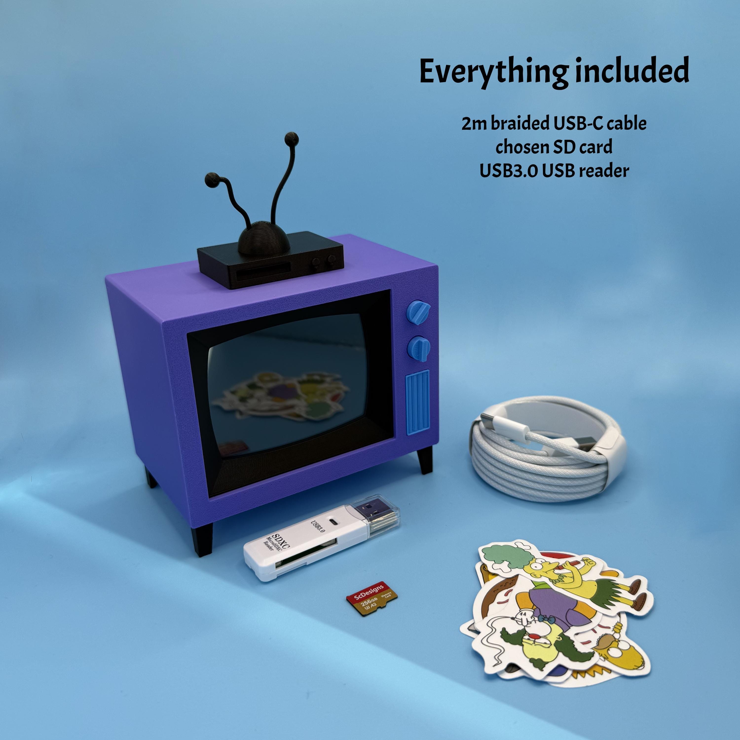 Simpsons Plug It In The Simpsons Touchscreen TV: Preloaded Shows, Plug & Play, SD Card ...