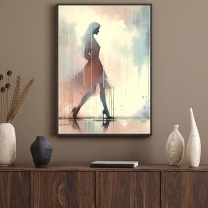 Aesthetic wall art, Contemporary wall art, Serenity prints, Art for living room, Modern home decor, Scandinavian design, Digital wall art