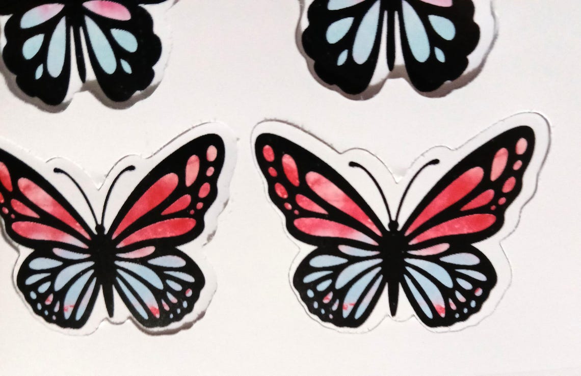 Butterfly Sticker Set 30ct - Etsy