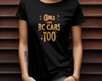 フリーク RC ガールも RC カーが好き - ヘビーウェイト ユニセックス クルーネック T シャツ