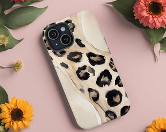Leopard Print Phone Case, Pretty Phone Case, Durable Phone Case, iPhone Case, Samsung Case, Animal Print, iPhone 17 16 15