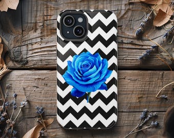 Blue Rose Phone Case| Twin Peaks Inspired Phone Case | Impact Resistant iPhone 17 16 15... and Samsung Galaxy Case | Twin Peaks Fan Gift |
