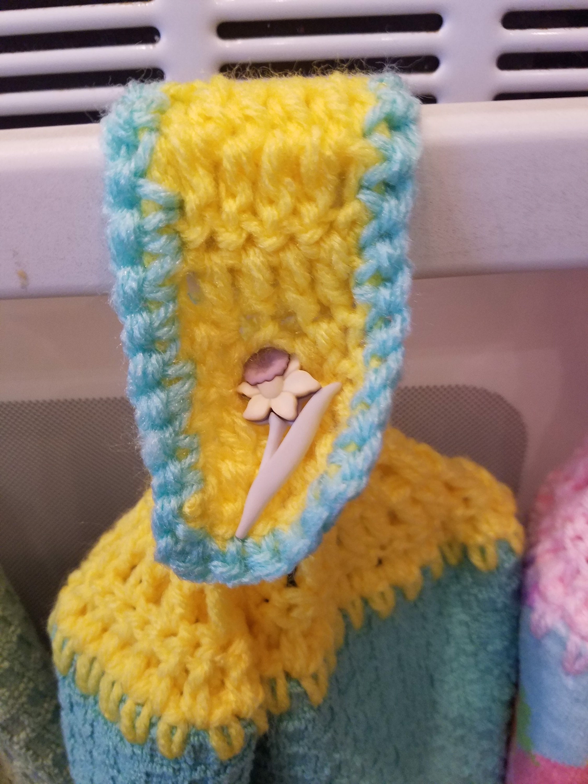 Set of 4 Spring Crochet Hand Towels